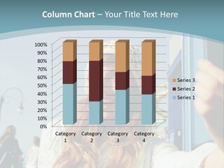 A Woman Taking A Picture With Her Cell Phone PowerPoint Template