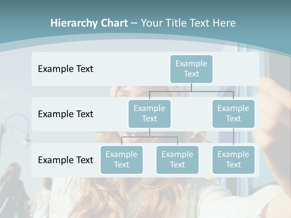 A Woman Taking A Picture With Her Cell Phone PowerPoint Template