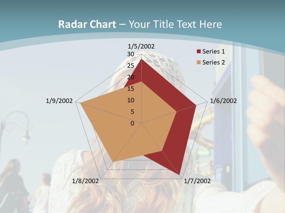 A Woman Taking A Picture With Her Cell Phone PowerPoint Template
