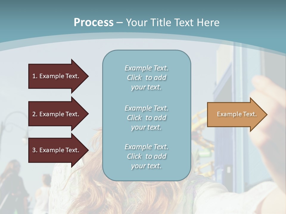 A Woman Taking A Picture With Her Cell Phone PowerPoint Template
