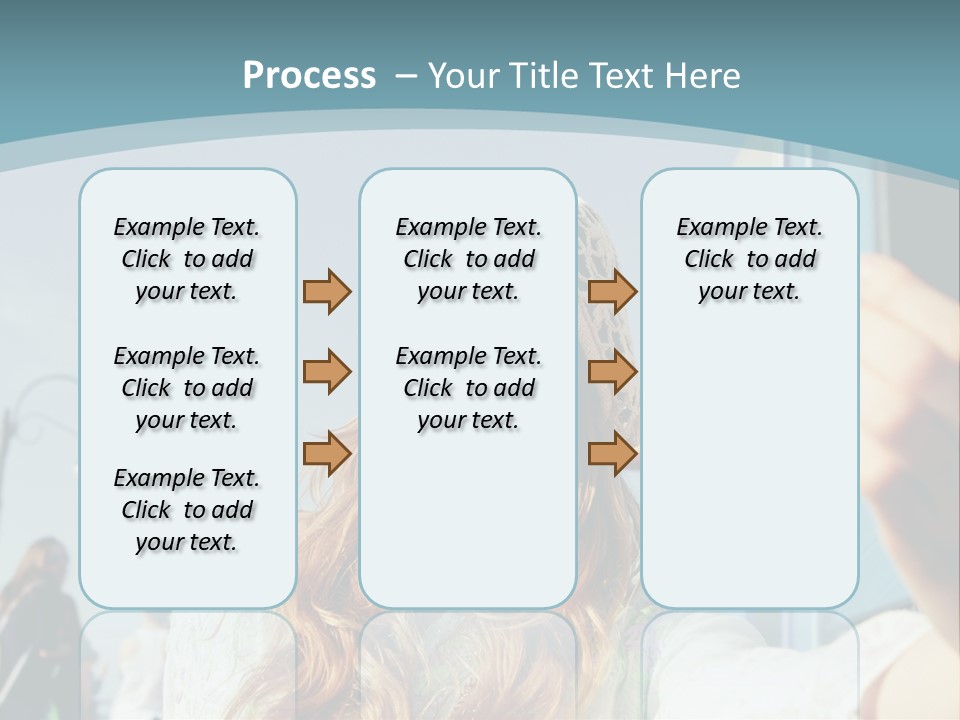 A Woman Taking A Picture With Her Cell Phone PowerPoint Template