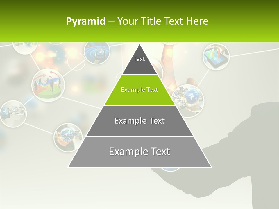 A Person Touching A Button On A Touch Screen PowerPoint Template