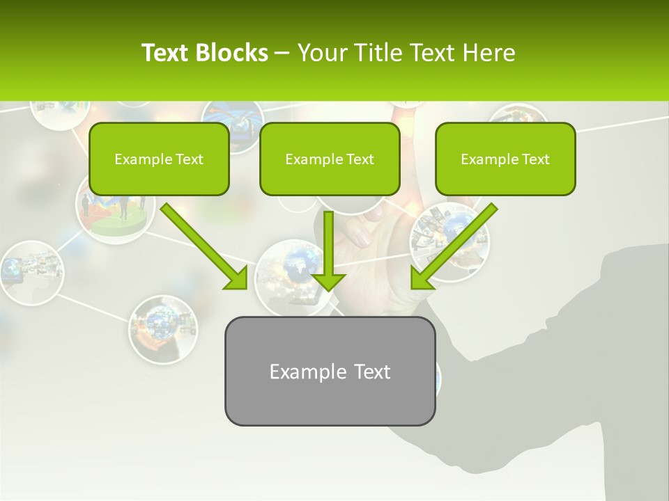 A Person Touching A Button On A Touch Screen PowerPoint Template