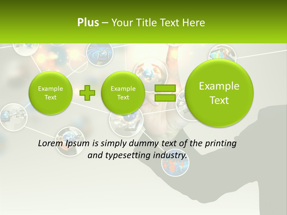 A Person Touching A Button On A Touch Screen PowerPoint Template