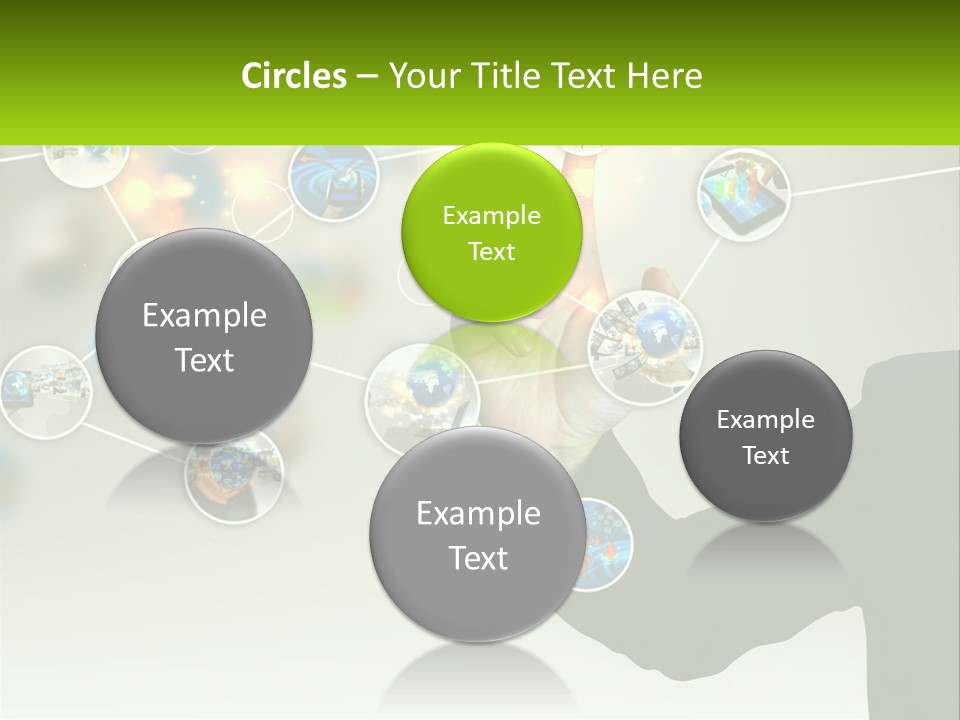 A Person Touching A Button On A Touch Screen PowerPoint Template