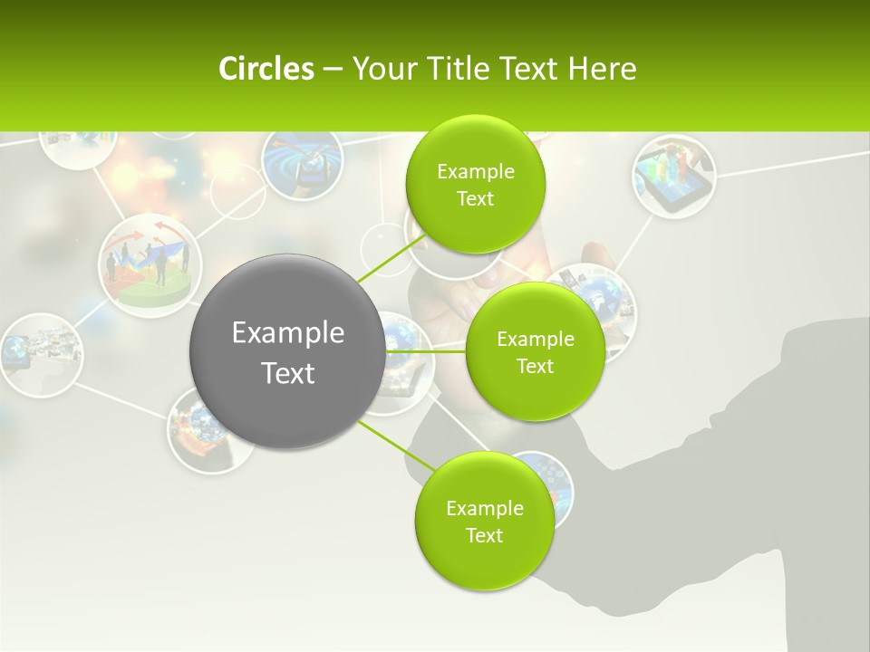 A Person Touching A Button On A Touch Screen PowerPoint Template