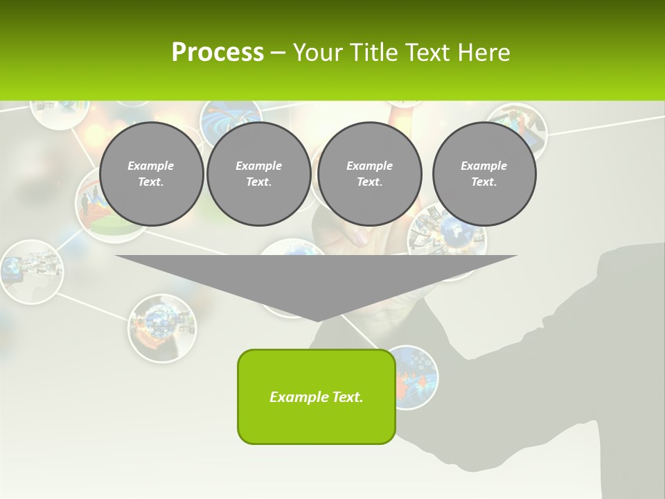 A Person Touching A Button On A Touch Screen PowerPoint Template