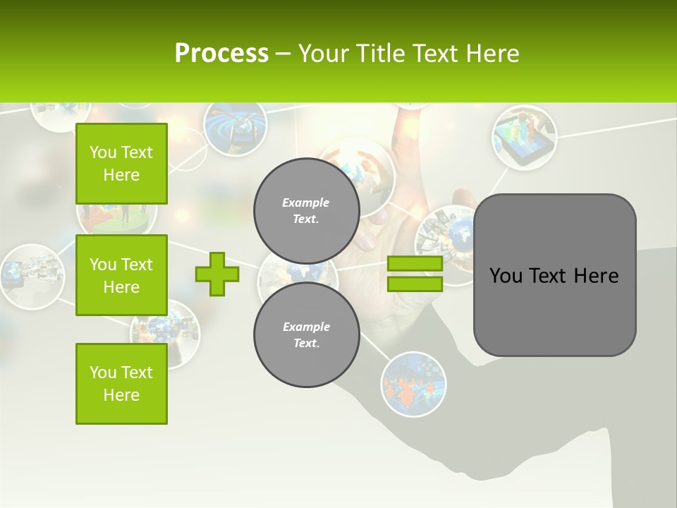 A Person Touching A Button On A Touch Screen PowerPoint Template