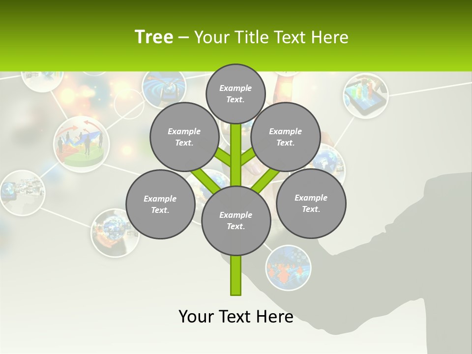 A Person Touching A Button On A Touch Screen PowerPoint Template