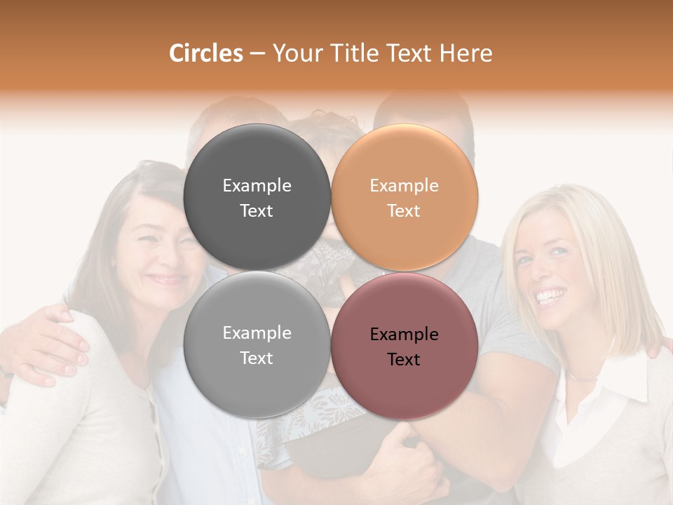 A Group Of People Holding A Child In Front Of A White Background PowerPoint Template