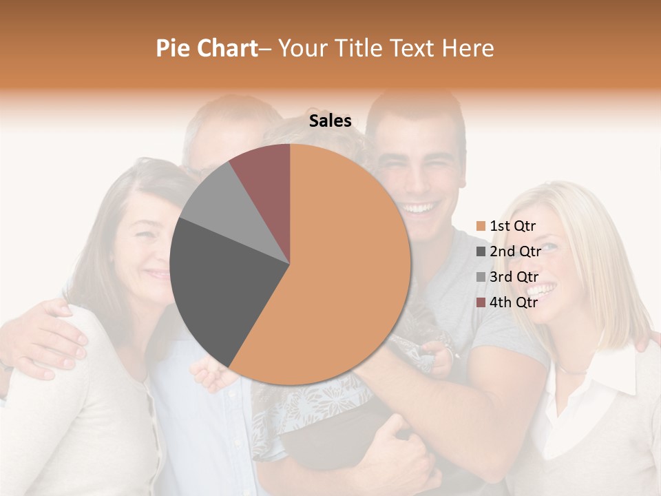 A Group Of People Holding A Child In Front Of A White Background PowerPoint Template