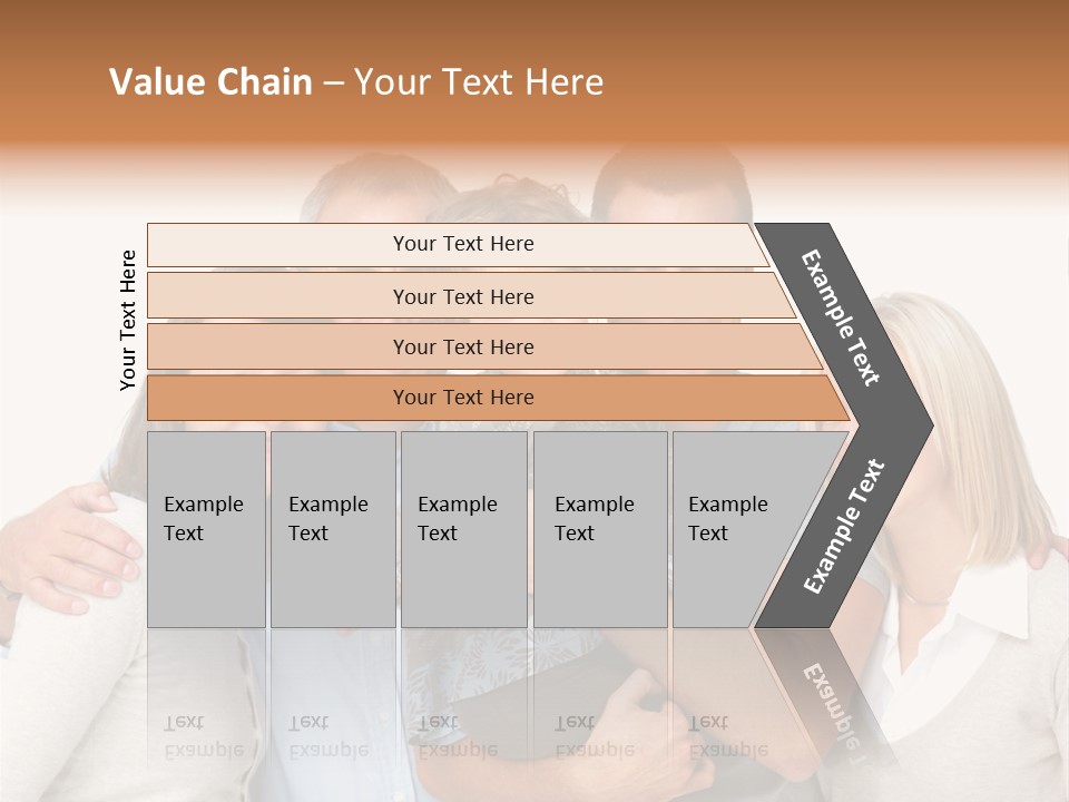 A Group Of People Holding A Child In Front Of A White Background PowerPoint Template