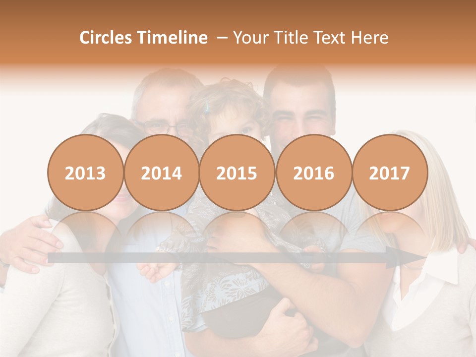 A Group Of People Holding A Child In Front Of A White Background PowerPoint Template