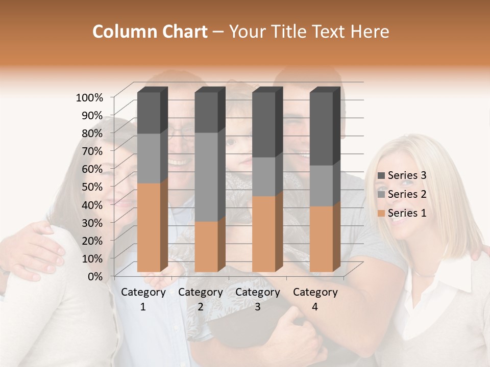 A Group Of People Holding A Child In Front Of A White Background PowerPoint Template