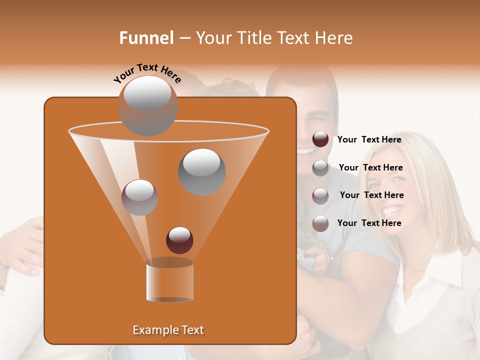 A Group Of People Holding A Child In Front Of A White Background PowerPoint Template