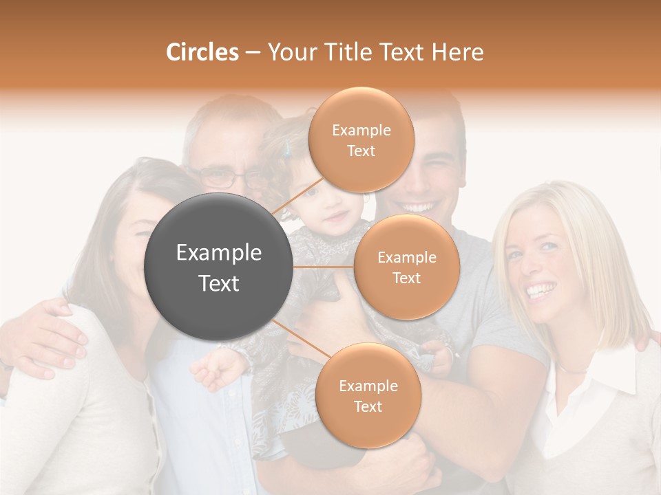 A Group Of People Holding A Child In Front Of A White Background PowerPoint Template