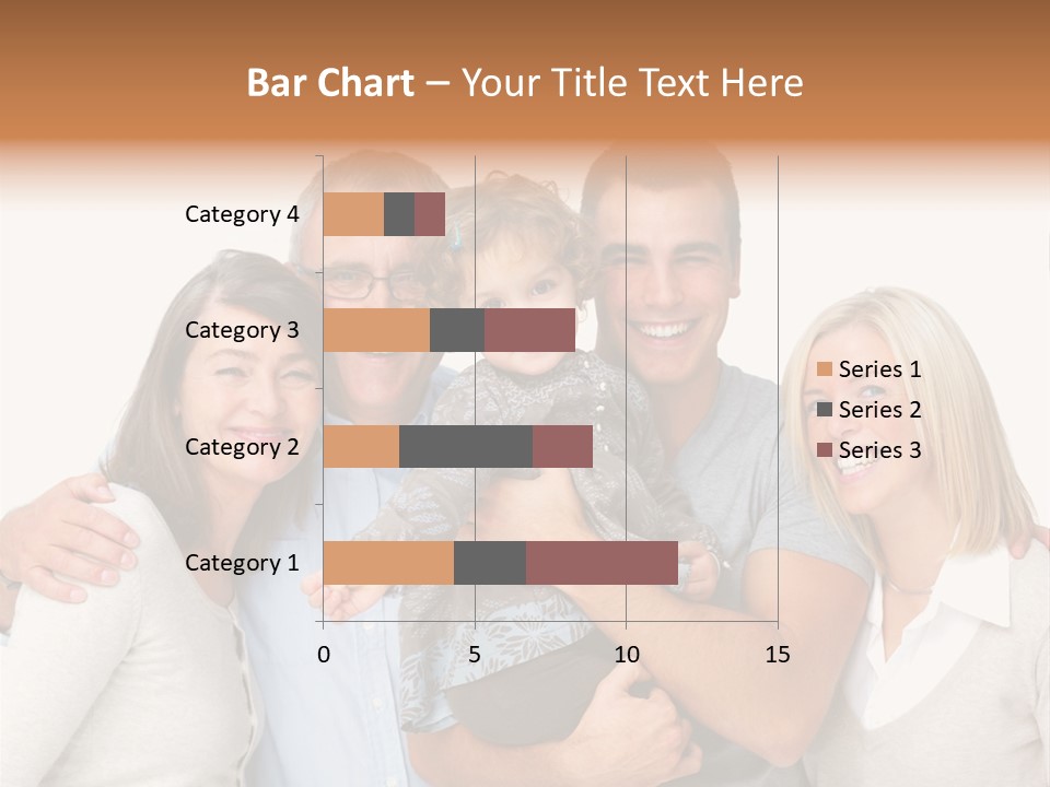 A Group Of People Holding A Child In Front Of A White Background PowerPoint Template