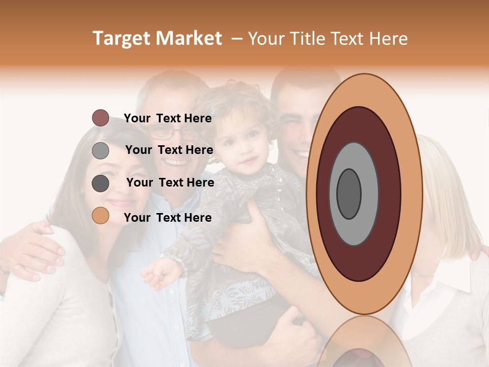 A Group Of People Holding A Child In Front Of A White Background PowerPoint Template