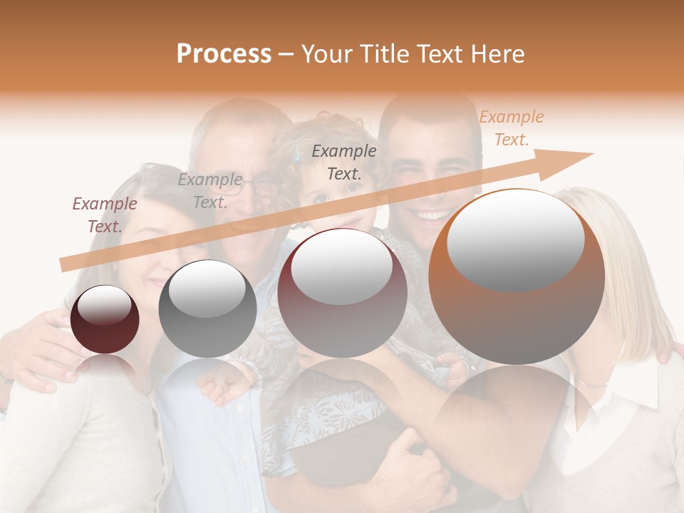 A Group Of People Holding A Child In Front Of A White Background PowerPoint Template