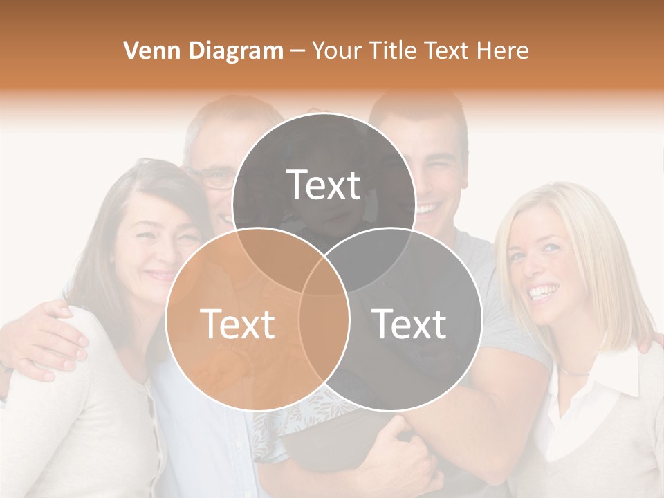 A Group Of People Holding A Child In Front Of A White Background PowerPoint Template