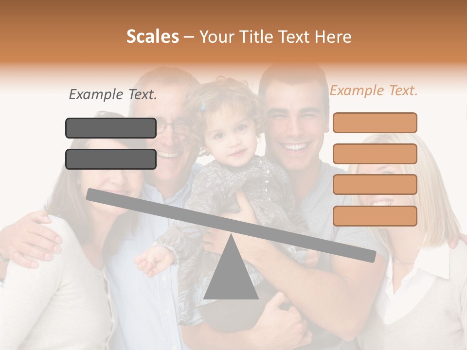 A Group Of People Holding A Child In Front Of A White Background PowerPoint Template