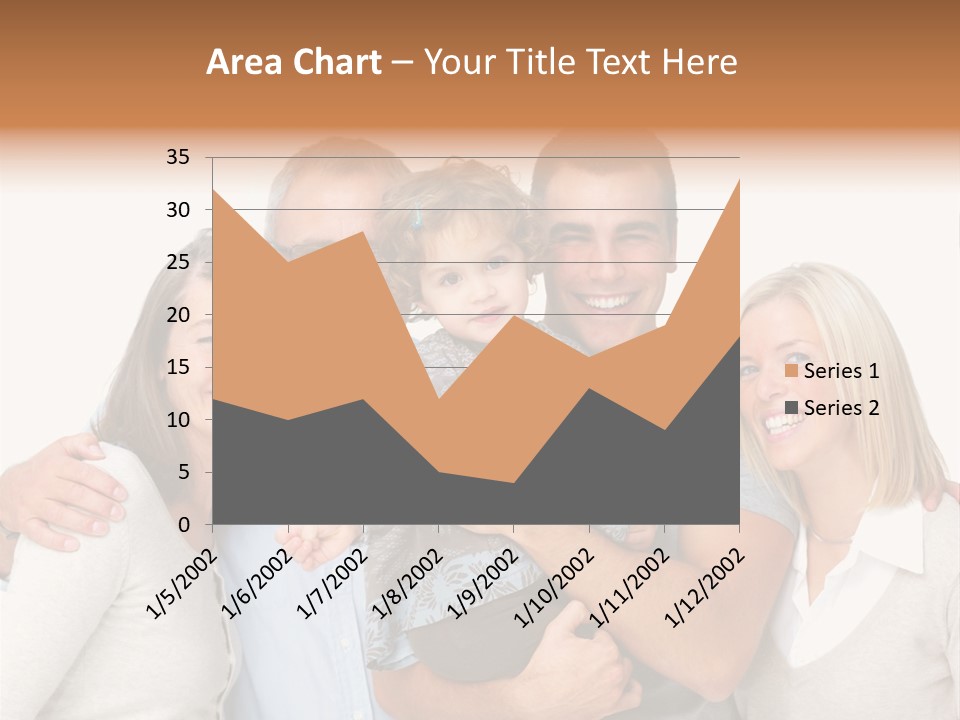 A Group Of People Holding A Child In Front Of A White Background PowerPoint Template