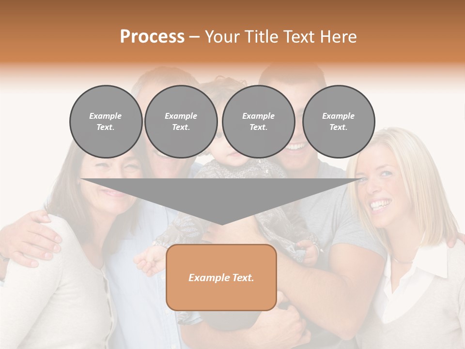 A Group Of People Holding A Child In Front Of A White Background PowerPoint Template