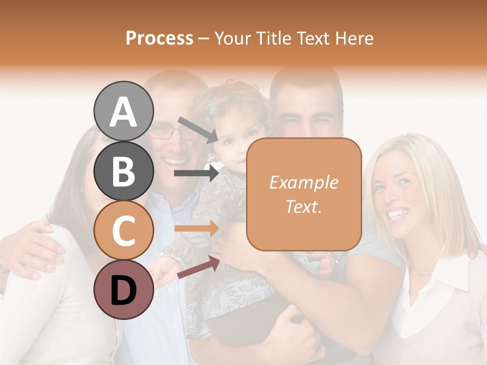 A Group Of People Holding A Child In Front Of A White Background PowerPoint Template