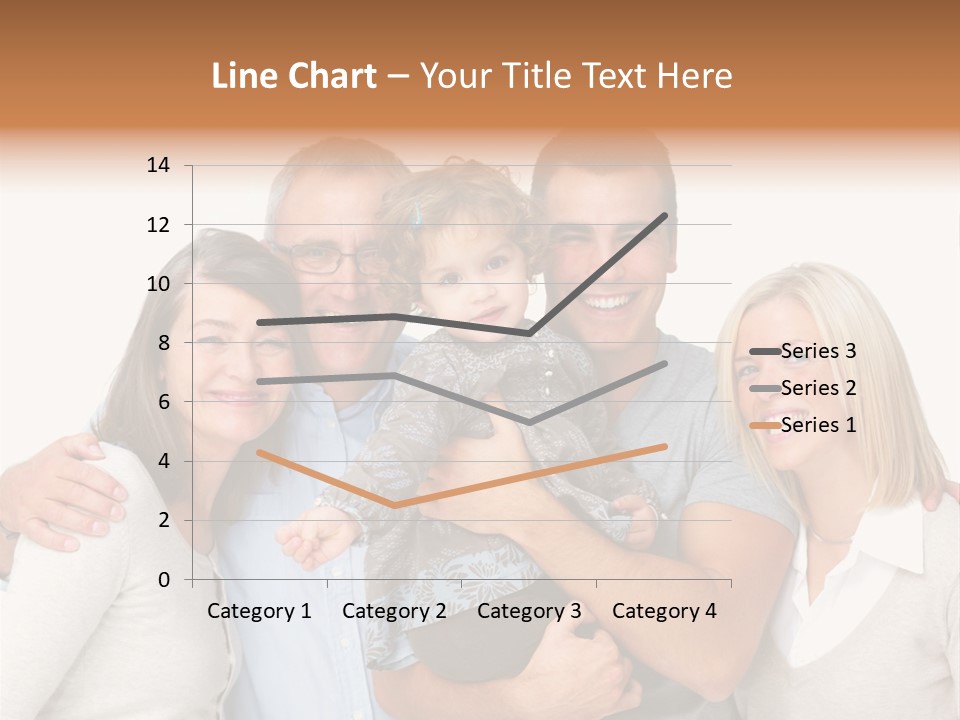 A Group Of People Holding A Child In Front Of A White Background PowerPoint Template