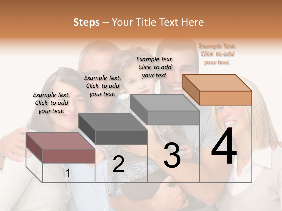 A Group Of People Holding A Child In Front Of A White Background PowerPoint Template