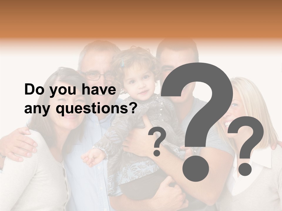 A Group Of People Holding A Child In Front Of A White Background PowerPoint Template