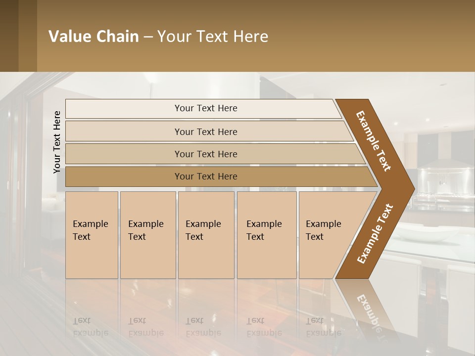 A Large Open Concept Living Room And Dining Room PowerPoint Template