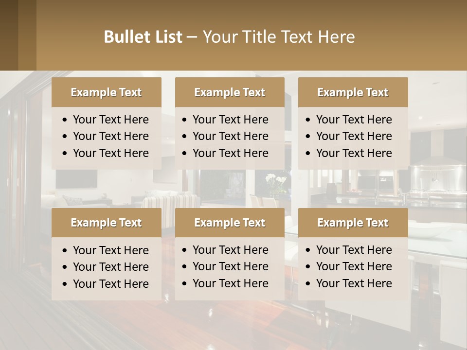 A Large Open Concept Living Room And Dining Room PowerPoint Template