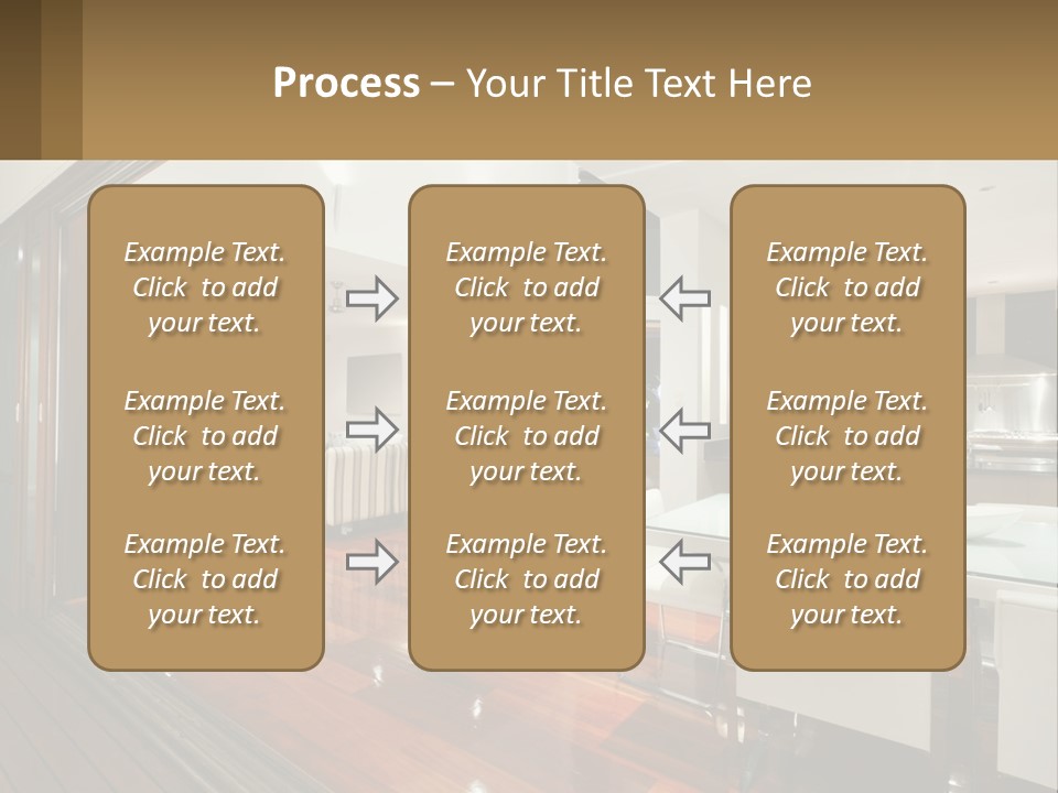 A Large Open Concept Living Room And Dining Room PowerPoint Template