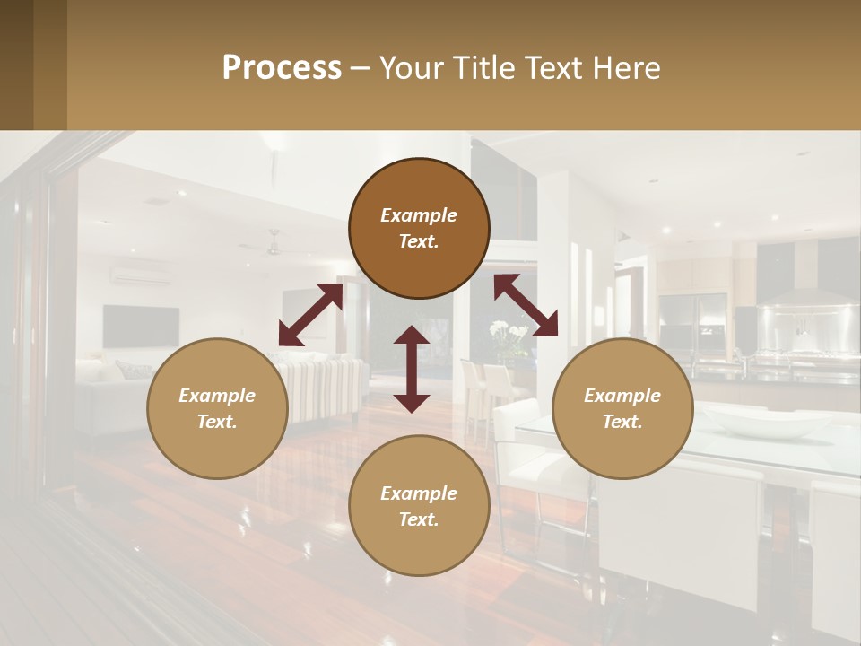 A Large Open Concept Living Room And Dining Room PowerPoint Template