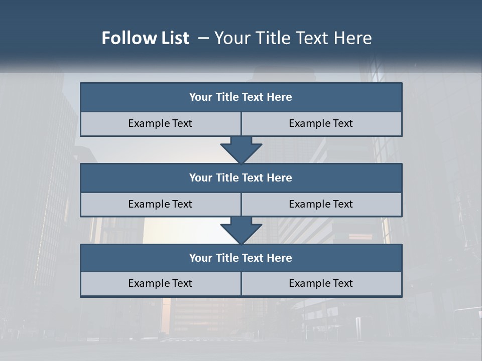 A Group Of Skyscrapers With The Sun Setting In The Background PowerPoint Template