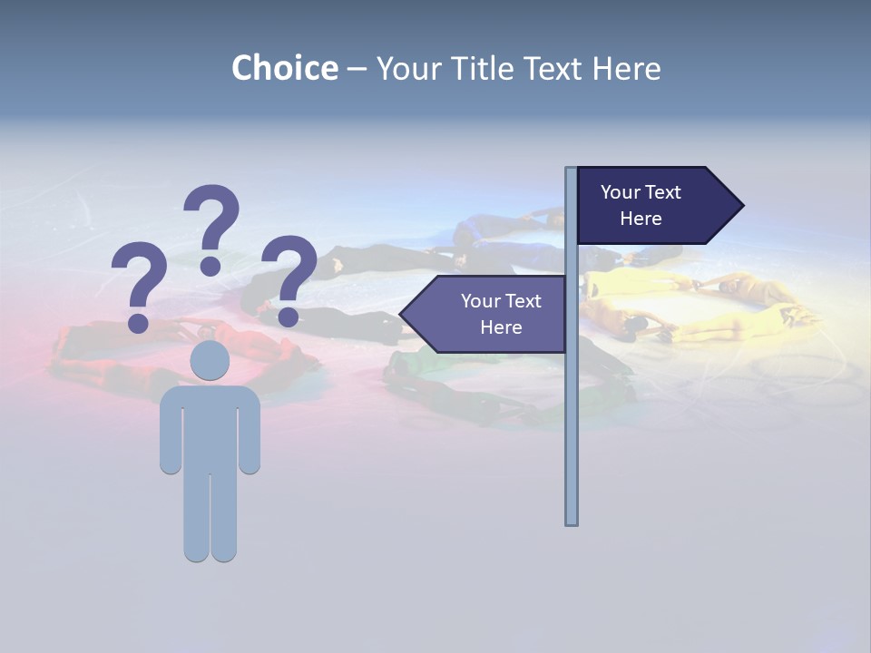 A Group Of Lanyards Sitting On Top Of A Table PowerPoint Template
