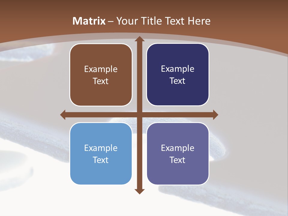A Piece Of A Puzzle On A Brown Background PowerPoint Template