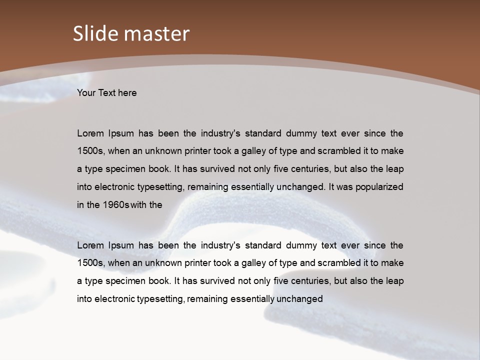 A Piece Of A Puzzle On A Brown Background PowerPoint Template