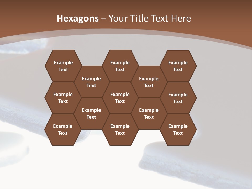 A Piece Of A Puzzle On A Brown Background PowerPoint Template