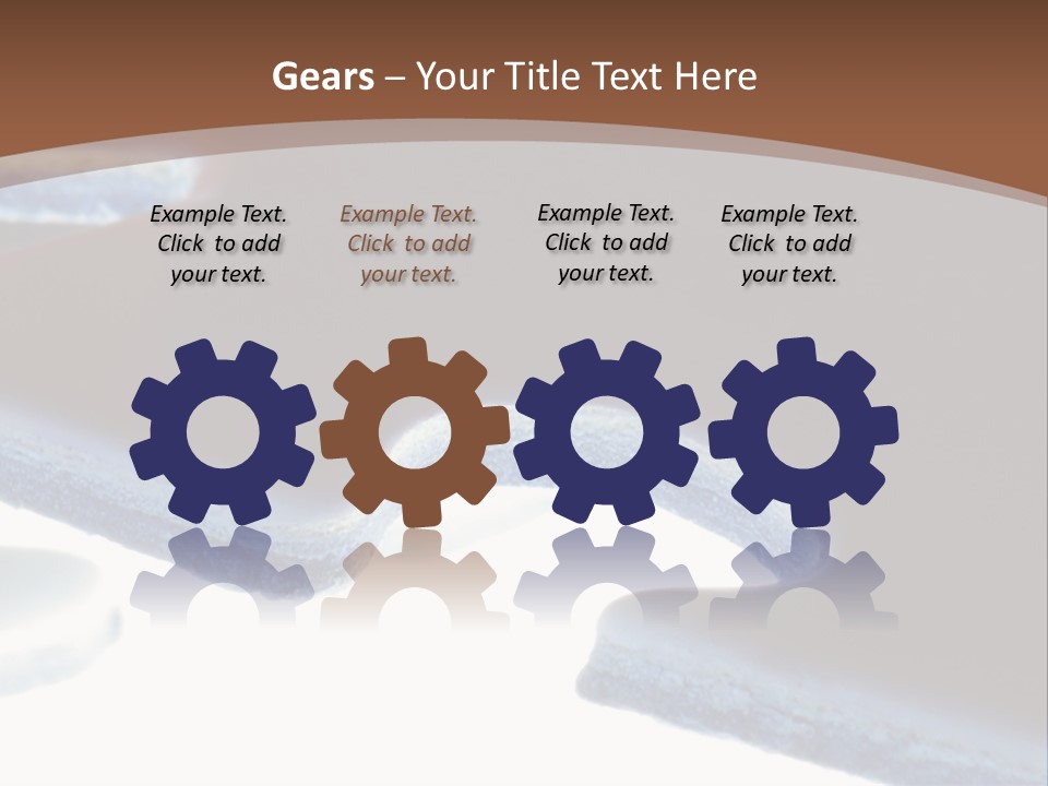 A Piece Of A Puzzle On A Brown Background PowerPoint Template