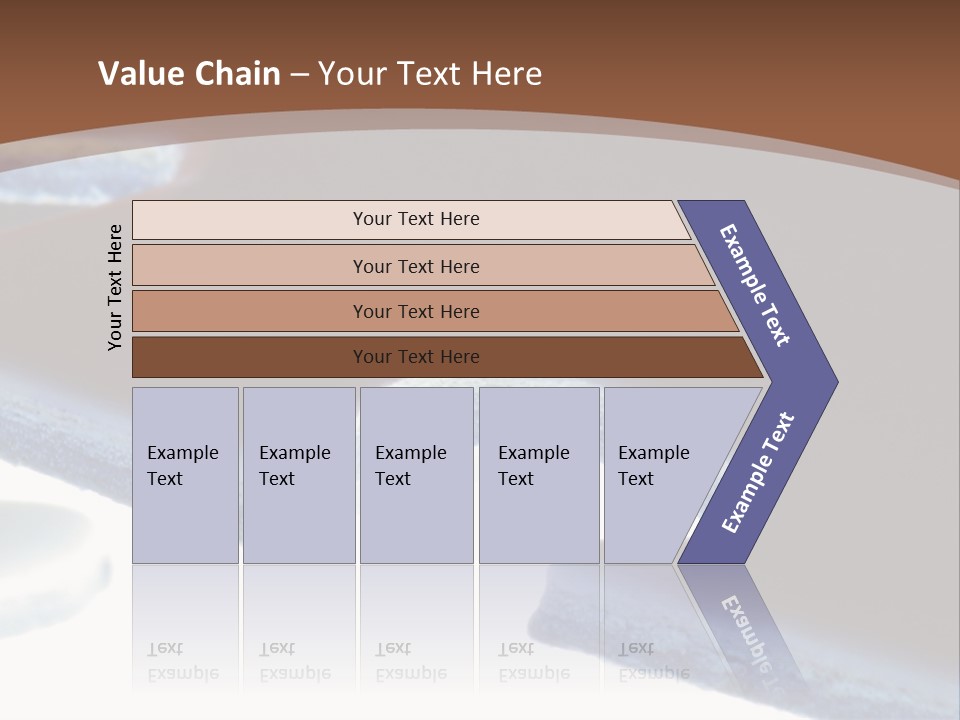 A Piece Of A Puzzle On A Brown Background PowerPoint Template
