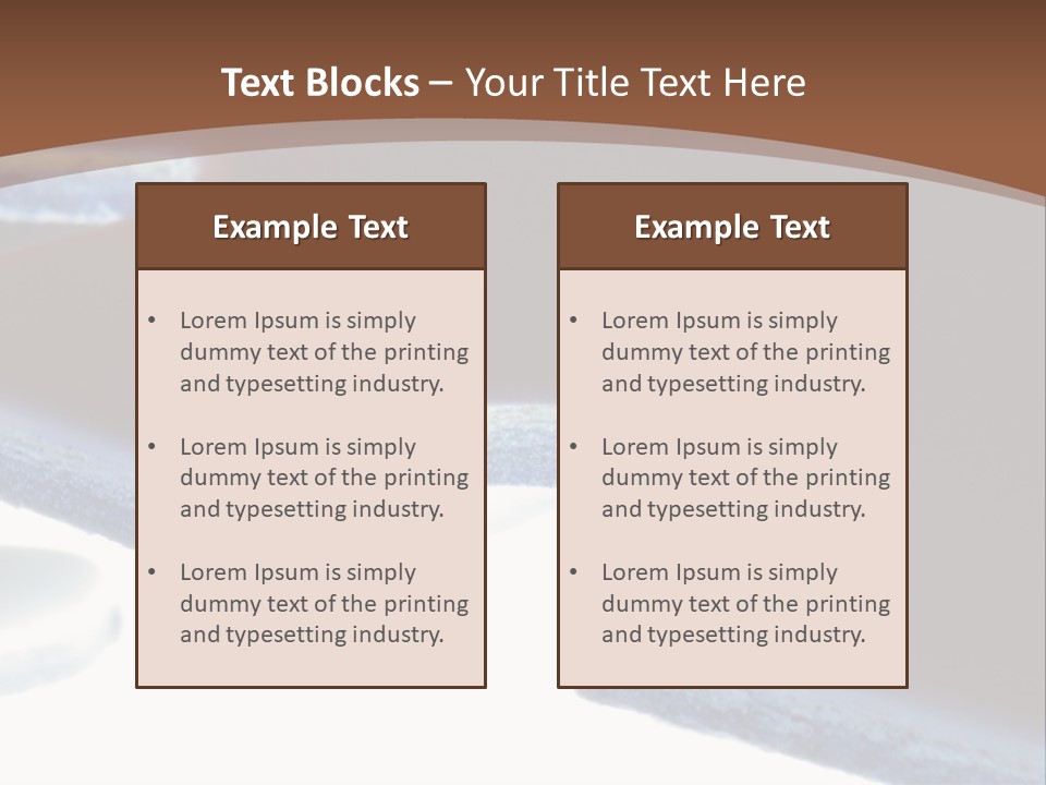 A Piece Of A Puzzle On A Brown Background PowerPoint Template
