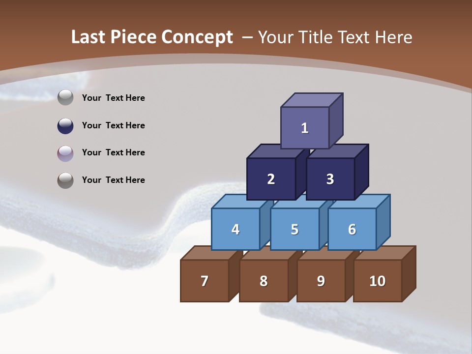 A Piece Of A Puzzle On A Brown Background PowerPoint Template