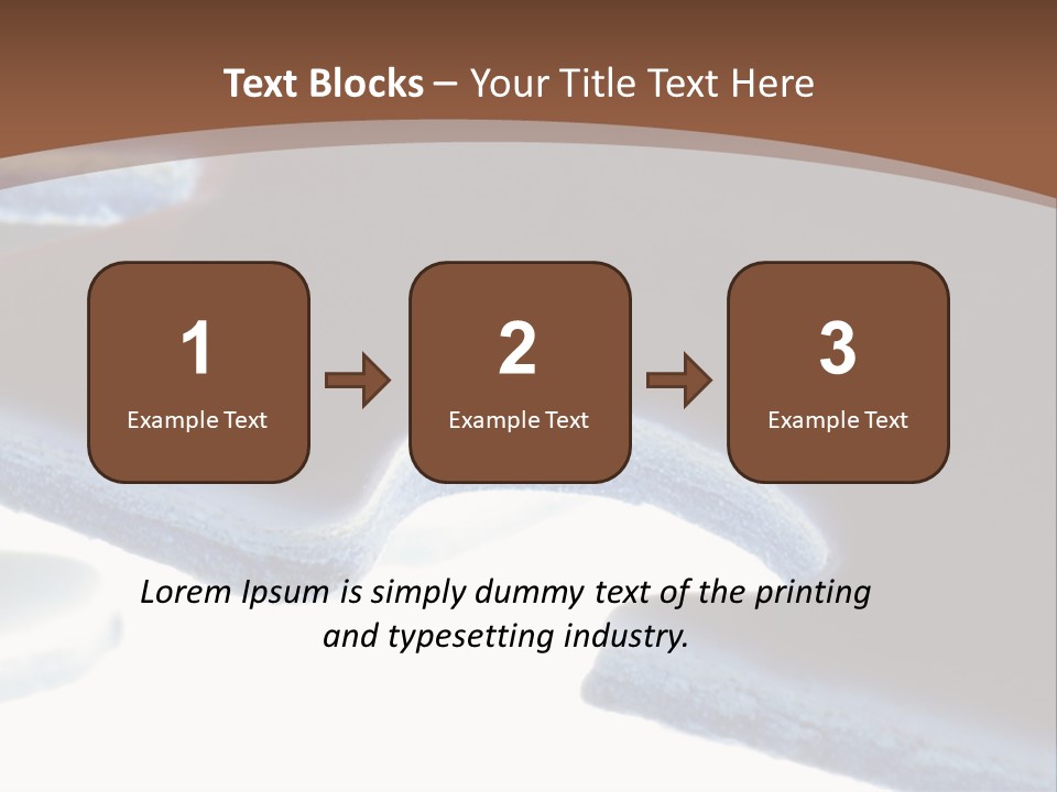 A Piece Of A Puzzle On A Brown Background PowerPoint Template