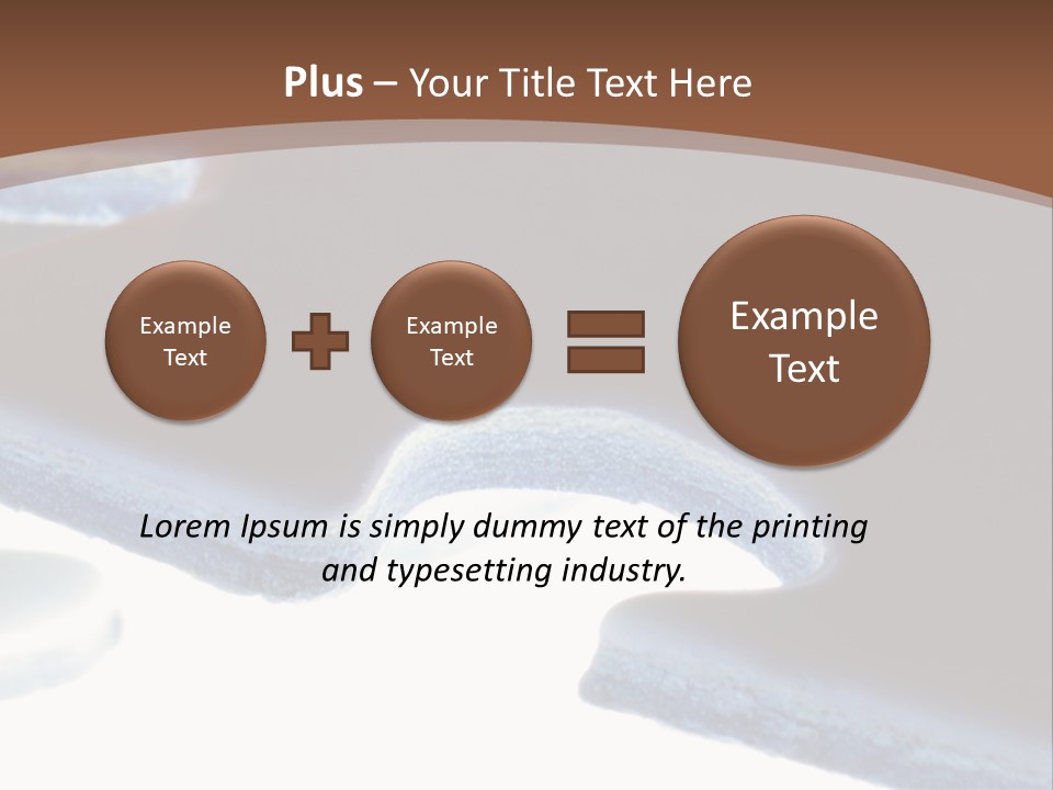 A Piece Of A Puzzle On A Brown Background PowerPoint Template