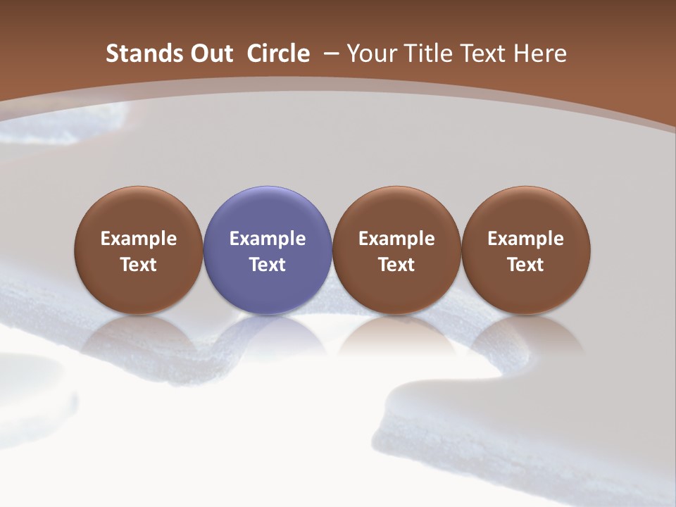 A Piece Of A Puzzle On A Brown Background PowerPoint Template
