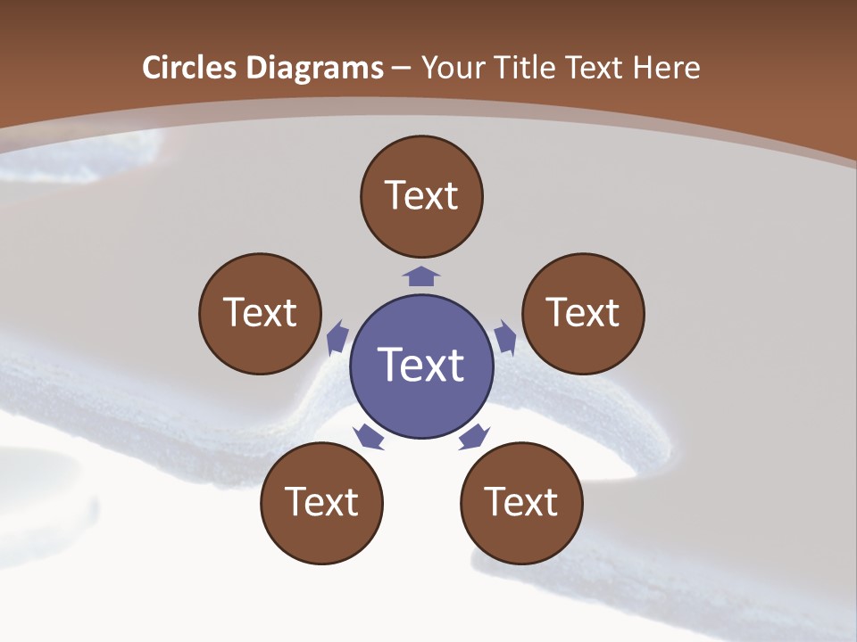 A Piece Of A Puzzle On A Brown Background PowerPoint Template