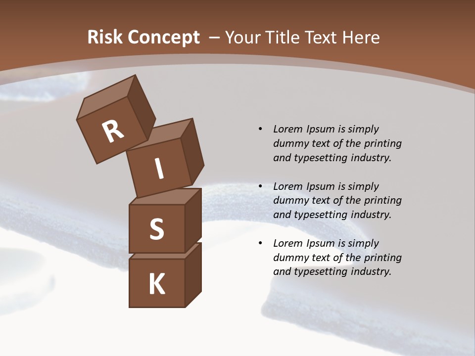 A Piece Of A Puzzle On A Brown Background PowerPoint Template