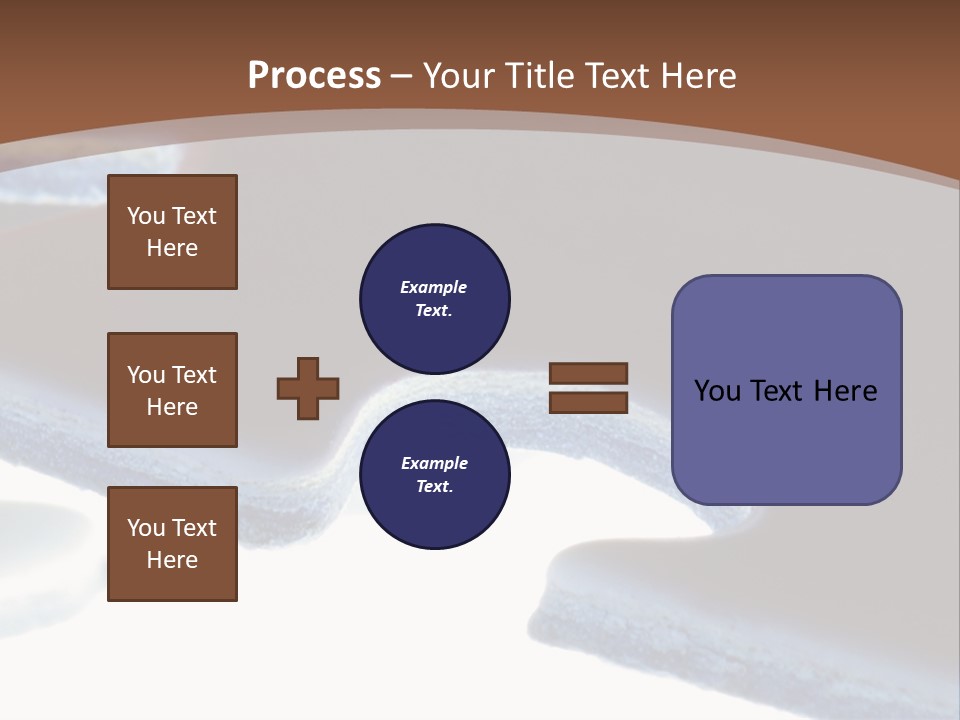A Piece Of A Puzzle On A Brown Background PowerPoint Template